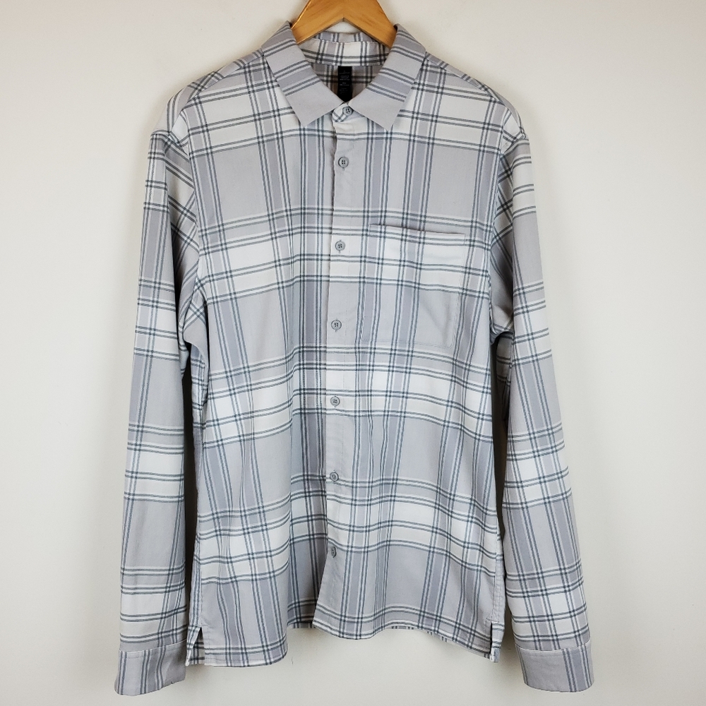 Lululemon Masons Peak Flannel Reflective Button Down Shirt